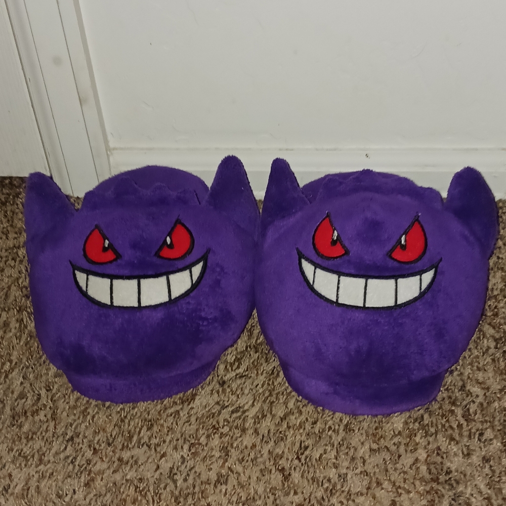 POKEMON Gengar Bioworld Purple Slippers